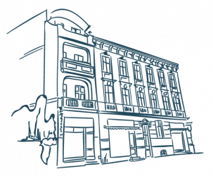 Illustration der Aussenansicht des IVT-Seminargebäudes in Potsdam Babelsberg
