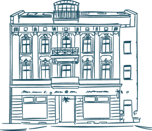 Illustration der Aussenansicht des IVT-Seminargebäudes in Potsdam Innenstadt